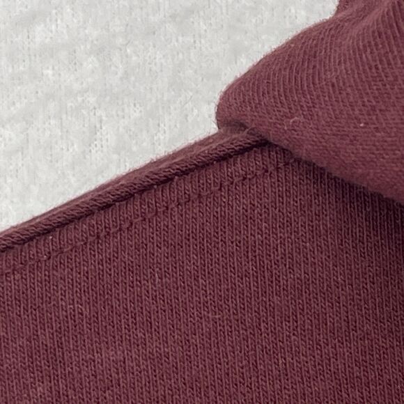 CHAMPION Hoodie Adult XS Classic Fleece Pullover Sport Sweatshirt Jumper Maroon - Picture 7 of 12